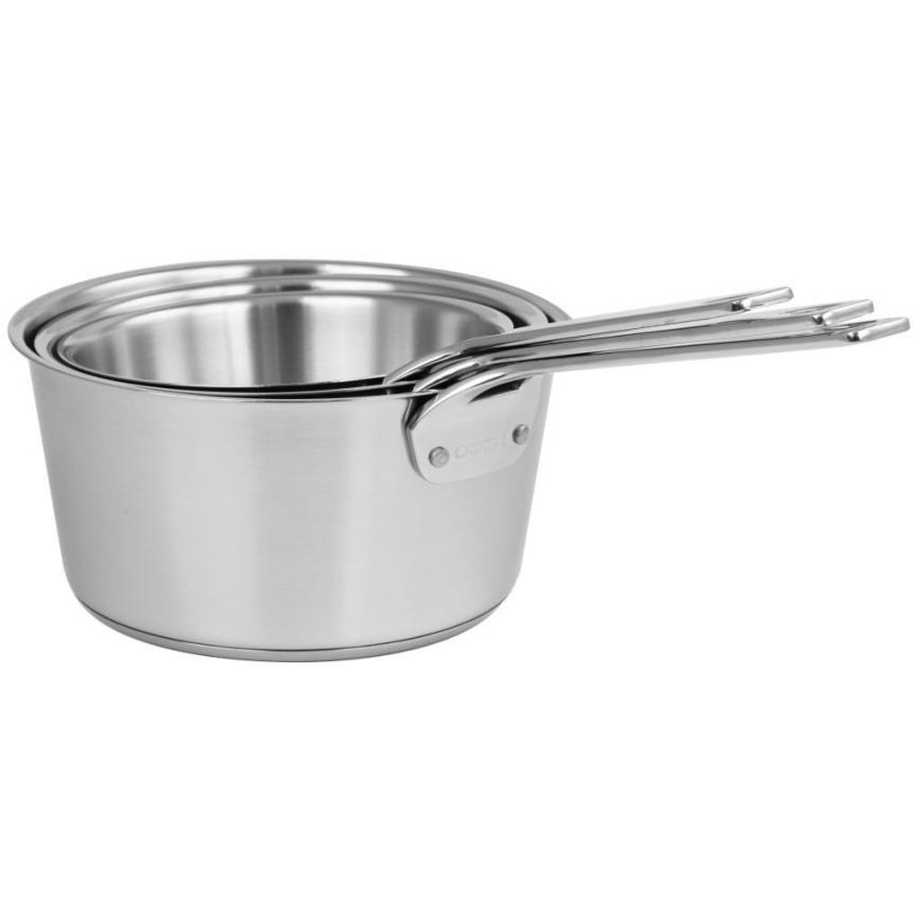Série de 3 casseroles en Inox brossé 1826 - Visuel 0